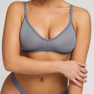 Negative Underwear Sieve Non-Wire Bra Slate SIZE 0 NWOT